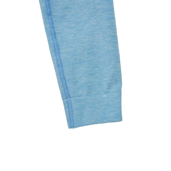 T shirt femme manches longues bleu clair Gymshark Motif chine Col Rond
