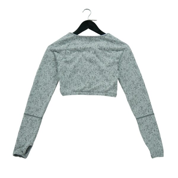 T shirt femme manches longues gris Gymshark Motif a motifs Col Rond