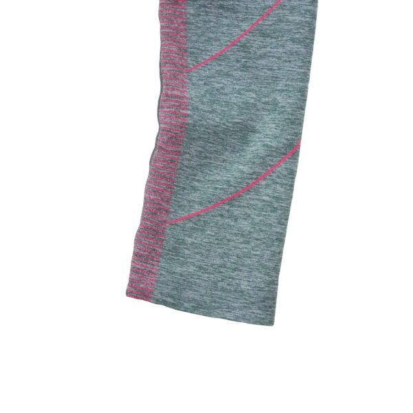 T shirt femme manches longues gris Gymshark Motif chine Col Rond