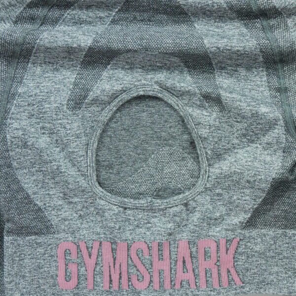 T shirt femme manches longues gris Gymshark Motif chine Col Rond