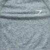 T shirt femme manches longues gris Gymshark Motif chine Col Rond