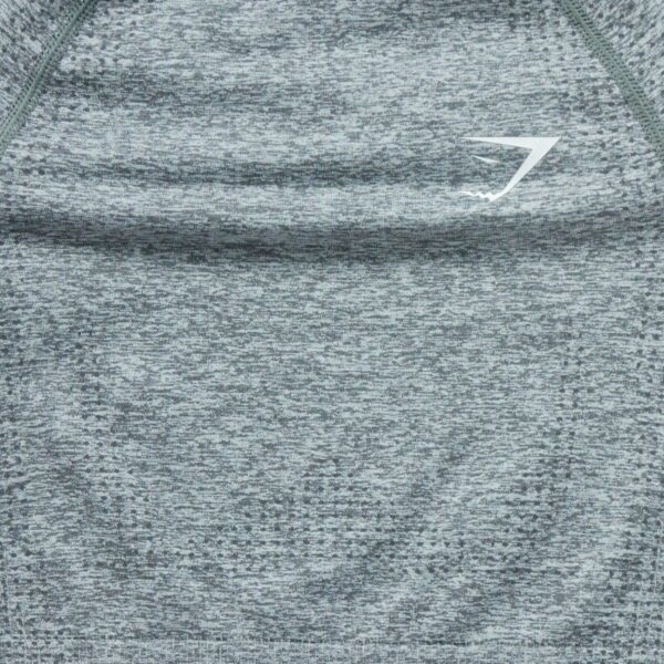 T shirt femme manches longues gris Gymshark Motif chine Col Rond