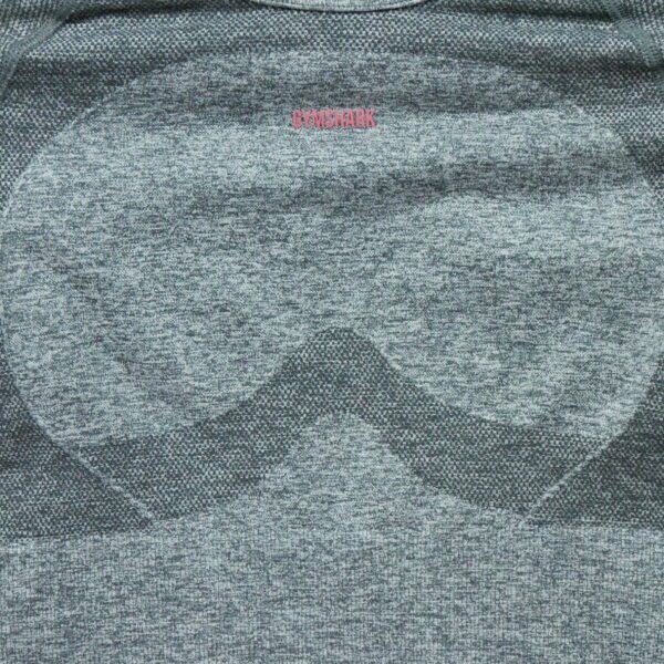 T shirt femme manches longues gris Gymshark Motif chine Col Rond
