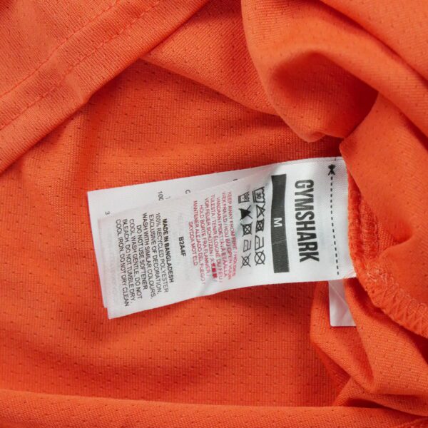 T shirt femme manches longues orange Gymshark Col Rond