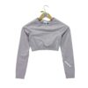 T shirt femme manches longues rose Gymshark Motif chine Col Rond