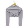 T shirt femme manches longues rose Gymshark Motif chine Col Rond
