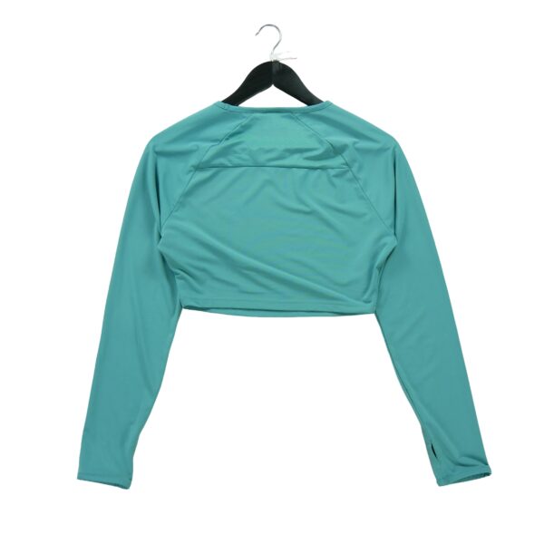 T shirt femme manches longues turquoise Gymshark Col Rond