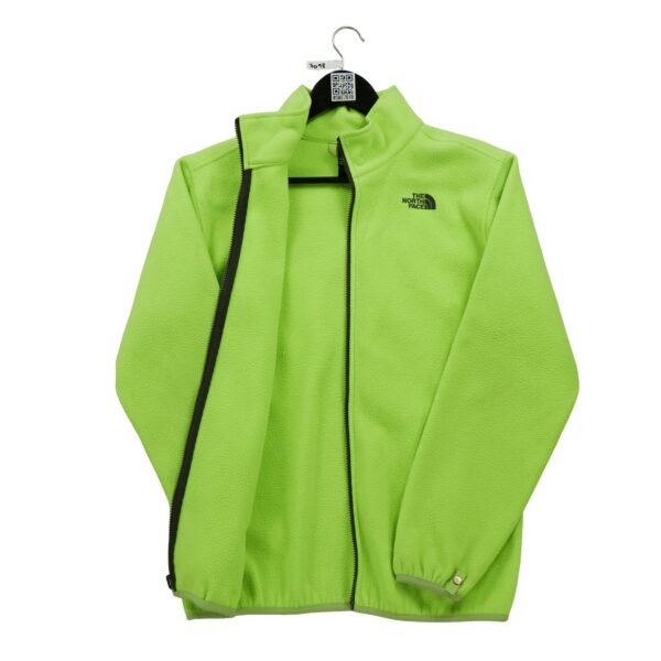 Veste polaires enfant manches longues jaune fluo The North Face Col Montant