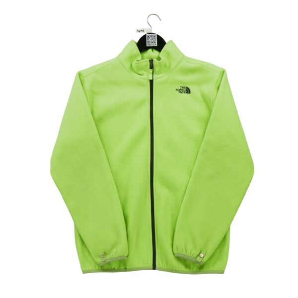 Veste polaires enfant manches longues jaune fluo The North Face Col Montant