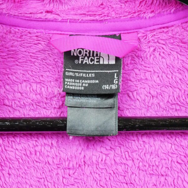Veste polaires enfant manches longues rose The North Face Col Montant