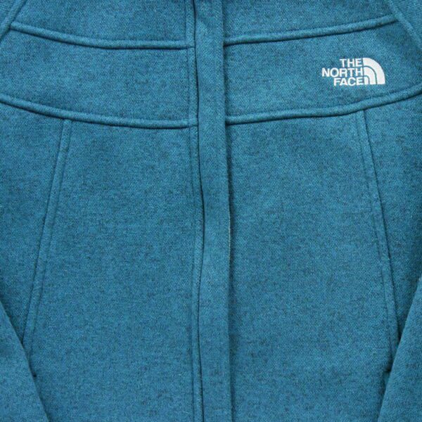 Veste polaires femme manches longues bleu The North Face Motif chine Col Montant