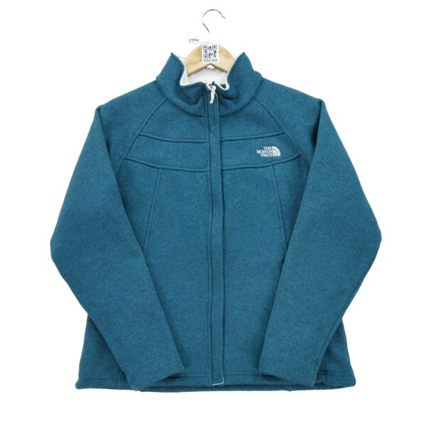 Veste polaires femme manches longues bleu The North Face Motif chine Col Montant