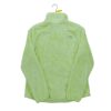 Veste polaires femme manches longues jaune fluo The North Face Col Montant
