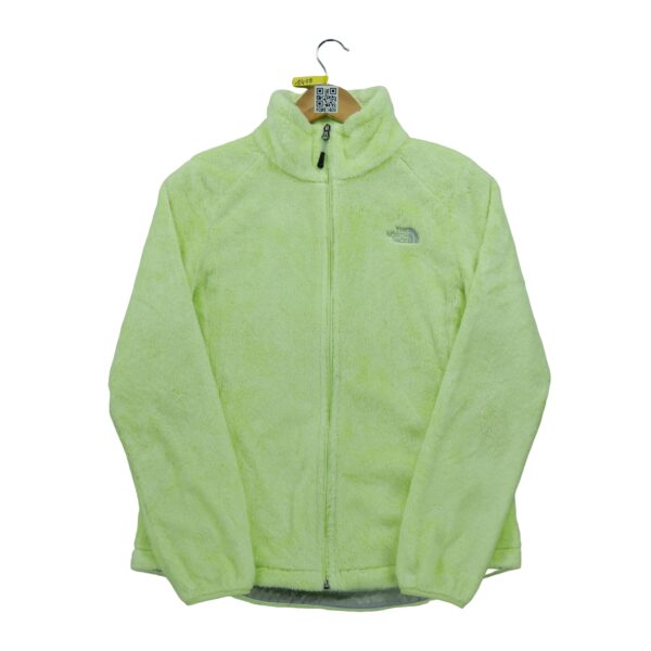 Veste polaires femme manches longues jaune fluo The North Face Col Montant