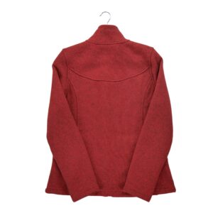 Veste polaires femme manches longues rouge The North Face Motif chine Col Montant