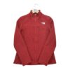 Veste polaires femme manches longues rouge The North Face Motif chine Col Montant