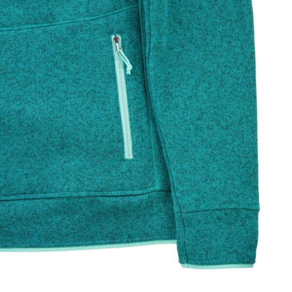 Veste polaires femme manches longues turquoise The North Face Motif chine Col Montant