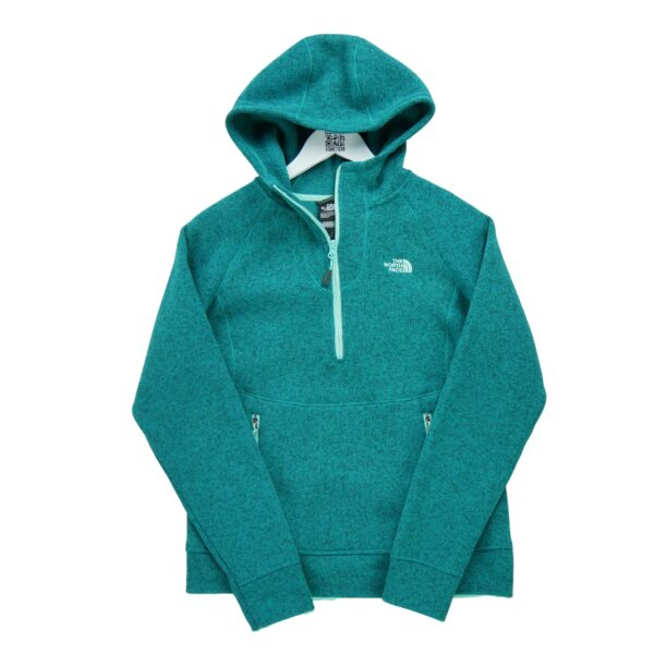 Veste polaires femme manches longues turquoise The North Face Motif chine Col Montant