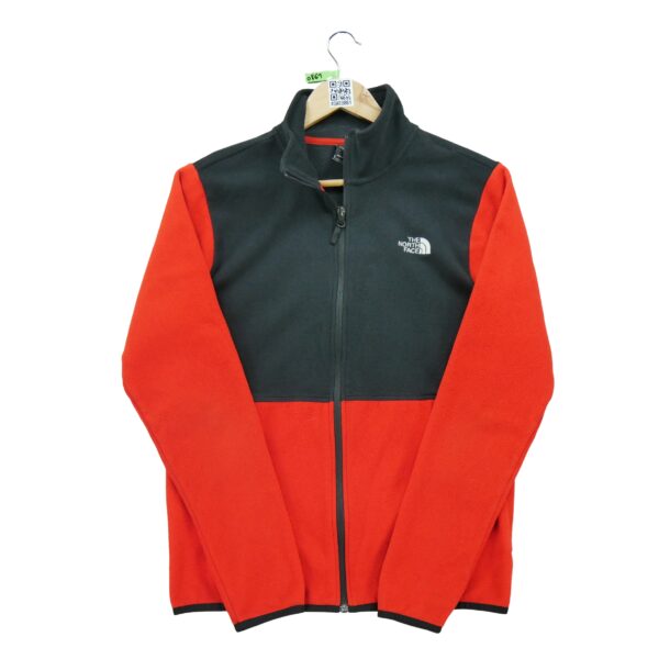 Veste polaires homme manches longues rouge The North Face Col Montant