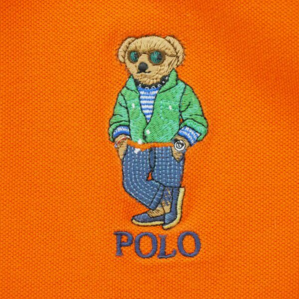 Polo manches courtes Homme  Bear Orange – Image 4