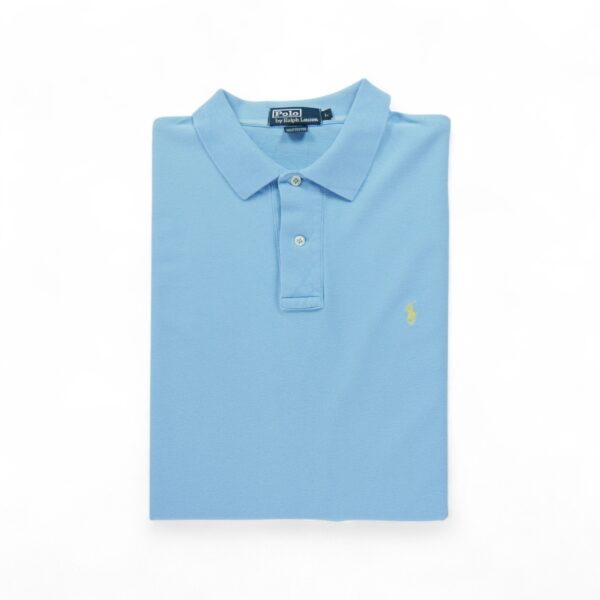 Polo manches longues Homme  Bleu clair