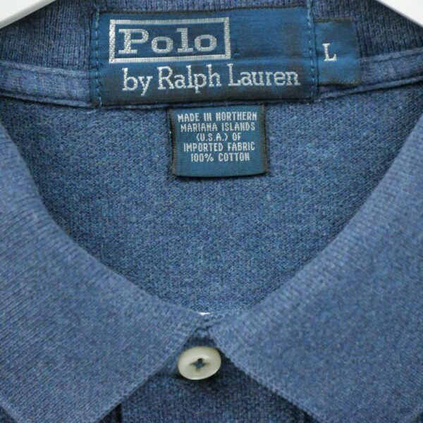 Polo manches longues Homme  Bleu – Image 7