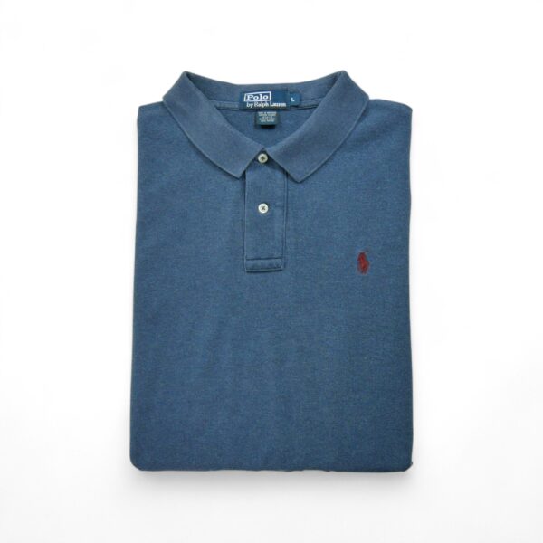 Polo manches longues Homme  Bleu