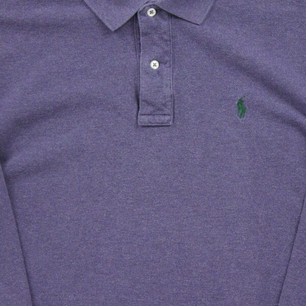 Polo manches longues Homme  Violet – Image 4