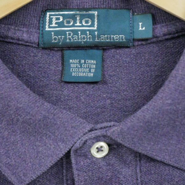 Polo manches longues Homme  Violet – Image 7