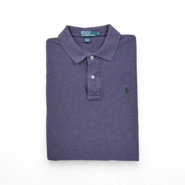 Polo manches longues Homme  Violet