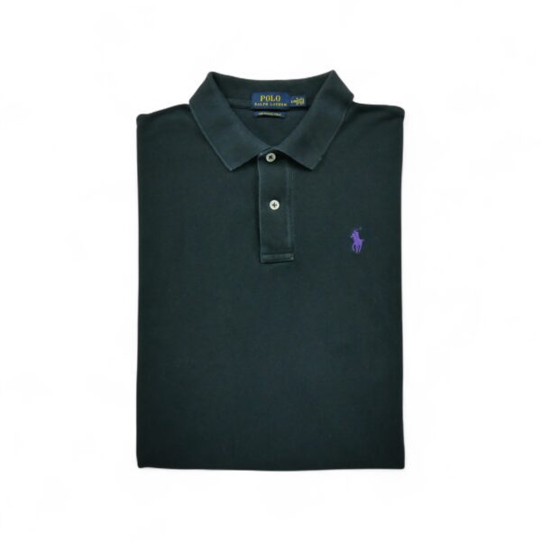 Polo manches courtes Femme  Skinny Noir