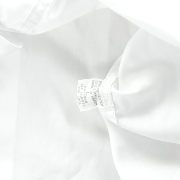 Chemise classique Homme uni Blanc – Image 10