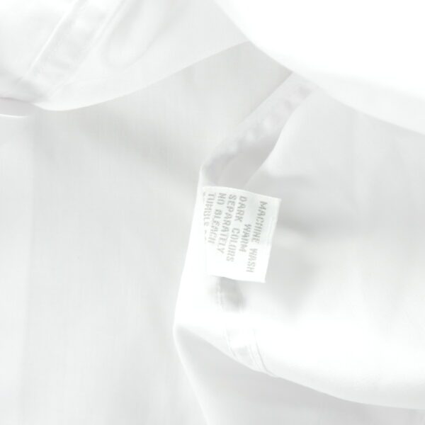 Chemise classique Homme uni Blanc – Image 11