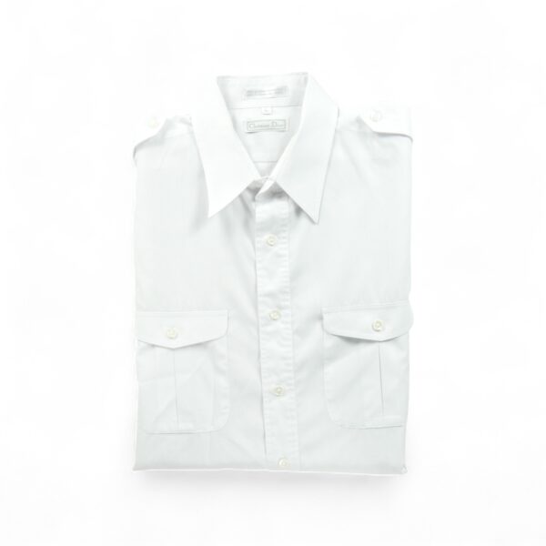Chemise classique Homme uni Blanc