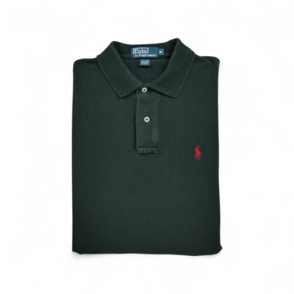 Polo manches longues Homme  Noir
