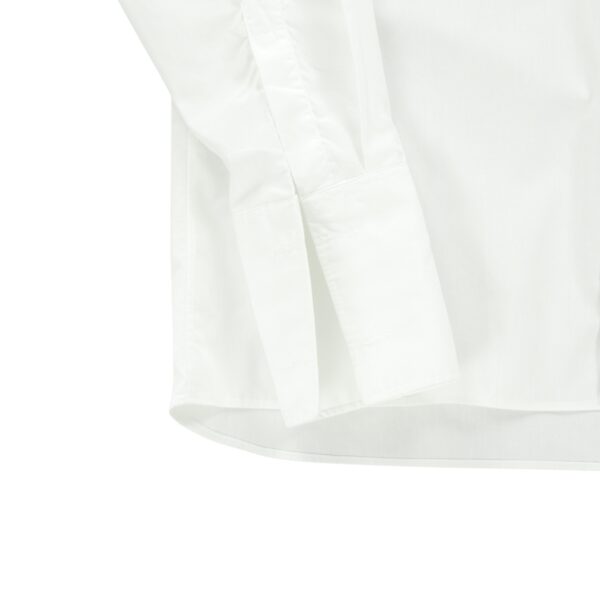Chemise classique Homme uni Blanc – Image 6