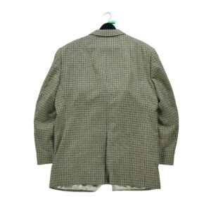 Blazer homme manches longues beige Burberry Motif a carreaux Col Officier