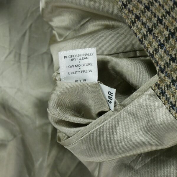 Blazer homme manches longues beige Burberry Motif a carreaux Col Officier