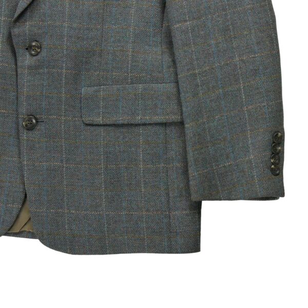 Blazer homme manches longues gris Dior Motif a carreaux Col Revert