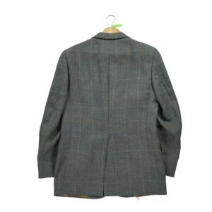 Blazer homme manches longues gris Dior Motif a carreaux Col Revert