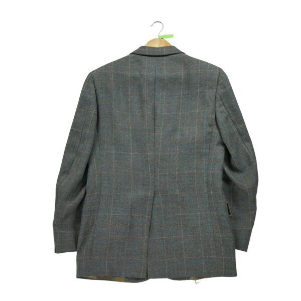 Blazer homme manches longues gris Dior Motif a carreaux Col Revert