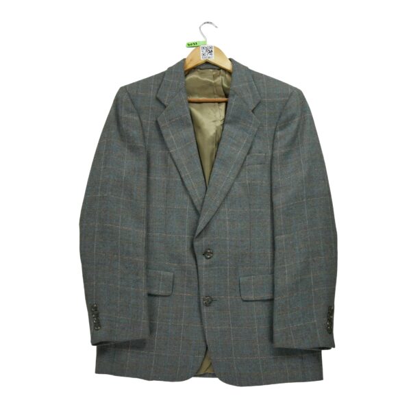 Blazer homme manches longues gris Dior Motif a carreaux Col Revert