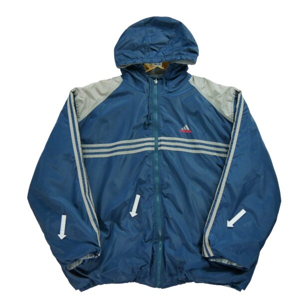Blouson homme manches longues marine Adidas