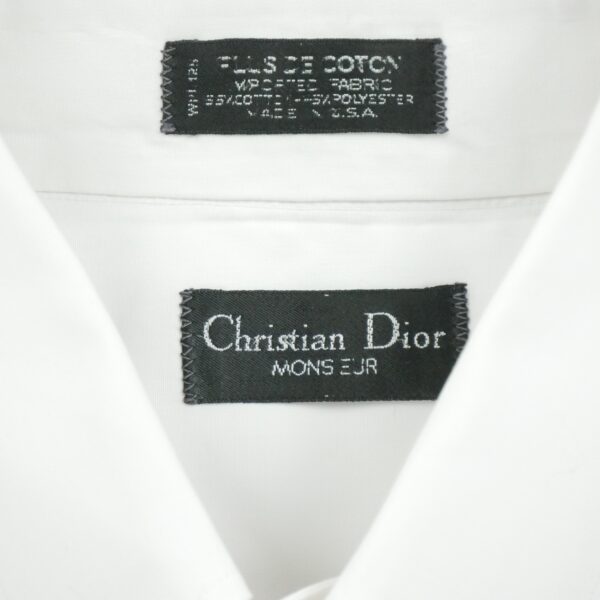Chemise classiques homme manches longues blanc Dior