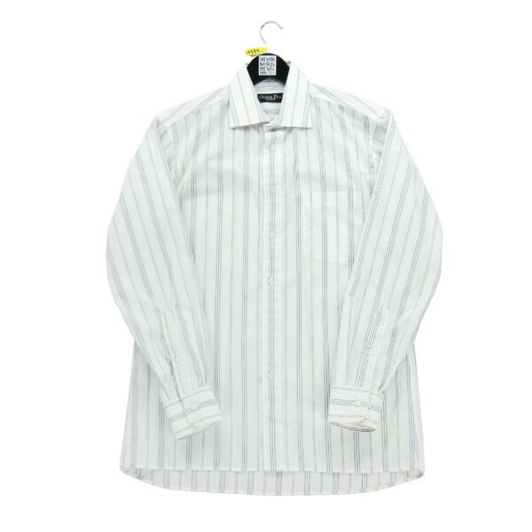 Chemise classiques homme manches longues blanc Dior Motif a rayures