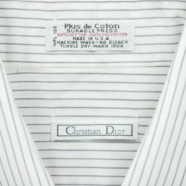Chemise classiques homme manches longues blanc Dior Motif a rayures