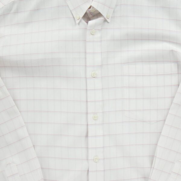 Chemise classiques homme manches longues blanc Yves Saint Laurent Motif a carreaux