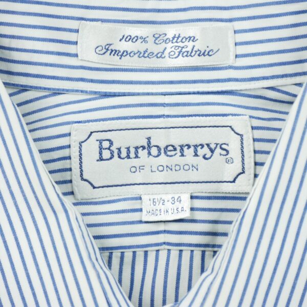 Chemise classiques homme manches longues bleu Burberry Motif a rayures