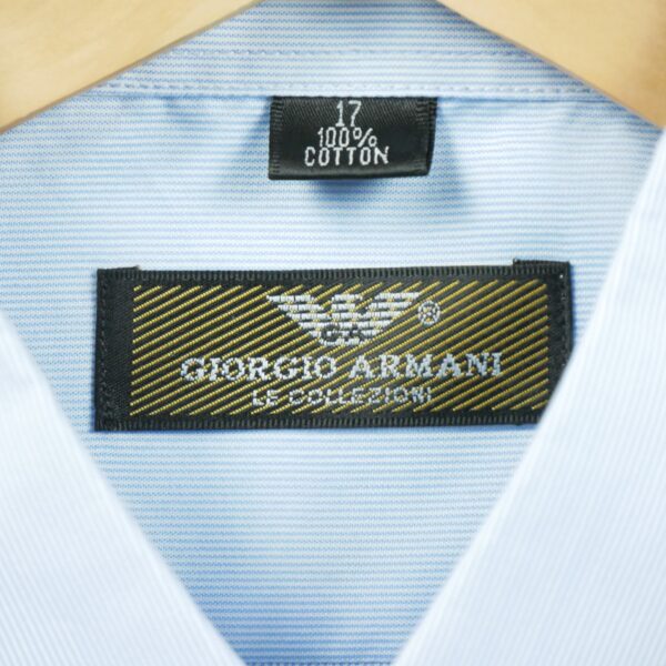 Chemise classiques homme manches longues bleu clair Armani