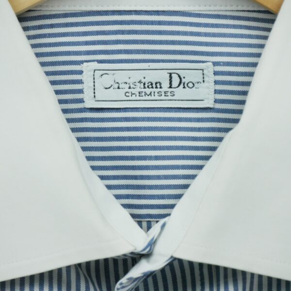 Chemise classiques homme manches longues bleu Dior Motif a rayures